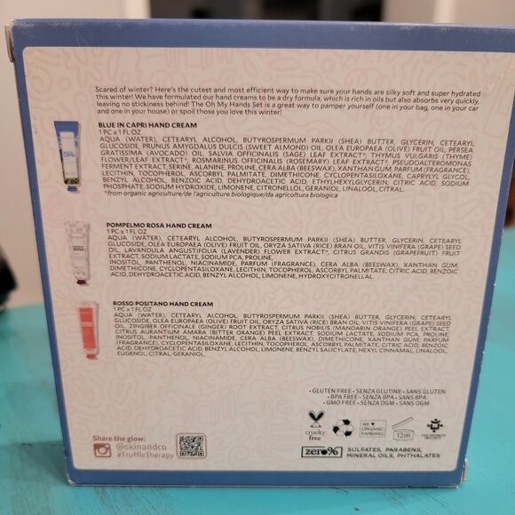 NEW Skin & Co Roma 3 Pc Hand Cream Set Travel Sizes 3 Scents Oh My Hands - Picture 4 of 11